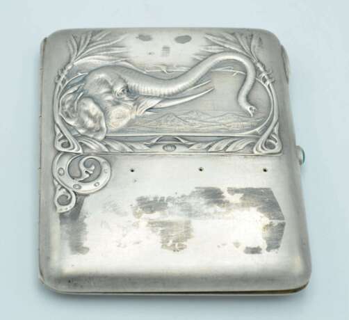 Silver holder for cigarettes Silver At the turn of 19th -20th century - photo 1