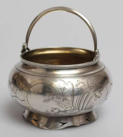 Silver sugar bowl Silver At the turn of 19th -20th century - photo 1