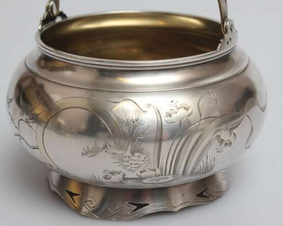 Silver sugar bowl Silver At the turn of 19th -20th century - photo 6