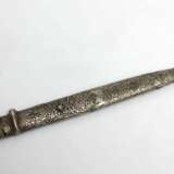 Серебряная кортика с серебряной ручкой и безелем Серебро Early 20th century г. - фото 1