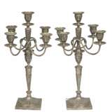Silver candlesticks 2 pcs. Silver At the turn of 19th -20th century - photo 1