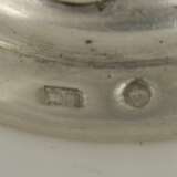 Стеклянная ваза для фруктов на серебряной ножке Серебро Early 20th century г. - фото 3