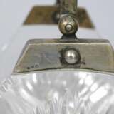 Plat de service en cristal finition argent&eacute;e Argent Early 20th century - photo 3