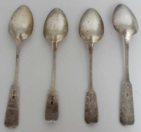 Серебряные ложки (4 шт.) Серебро Early 20th century г. - фото 2