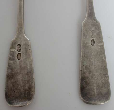 Серебряные ложки (4 шт.) Серебро Early 20th century г. - фото 4