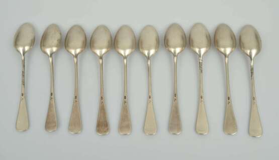 Russian Karl Faberge silver teaspoons 10 pcs. Silver At the turn of 19th -20th century - photo 2