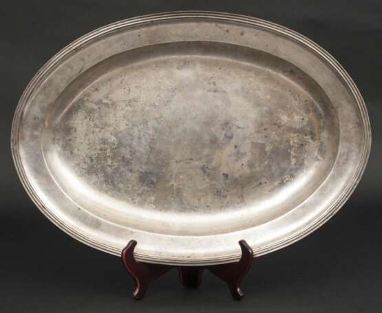 Silver tray Silver 18th century - photo 1