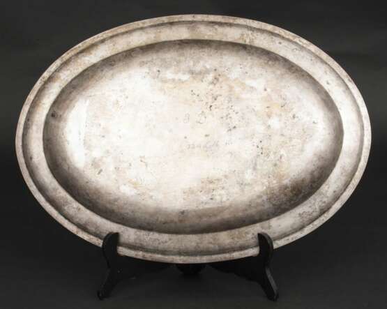 Silver tray Silver 18th century - photo 2