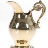 Gilded silver set - coffee pot cream bowl sugar-basin and tray Silver Mid-20th century - photo 3