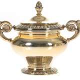 Gilded silver set - coffee pot cream bowl sugar-basin and tray Silver Mid-20th century - photo 4
