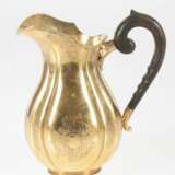 Gold-plated silver set - Coffee pot tea pot water pitcher bowl of cream sugar-basin Silver Mid-20th century - photo 5