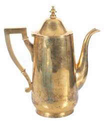 Gilded silver coffee pot