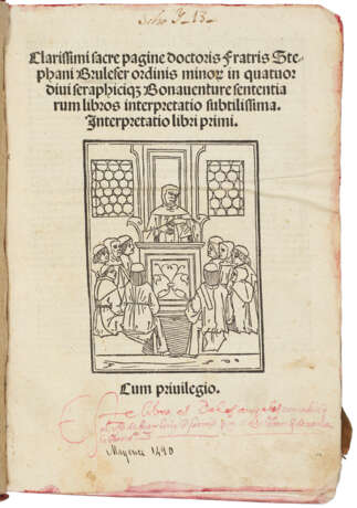 Brulefer's Interpretatio in IV libros sententiarum S. Bonaventurae - photo 1