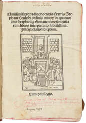 Brulefer's Interpretatio in IV libros sententiarum S. Bonaventurae