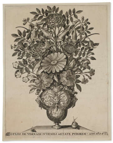 A suite of emblematic florilegium engravings - photo 4