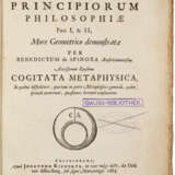 Principiorum Philosophiae, Gauss's copy - Foto 1