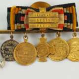Preussen: Miniaturenbarett mit 7 Auszeichnungen eines langgedienten Staatsbeamten. - фото 1