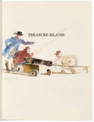 Treasure Island, with an original watercolor