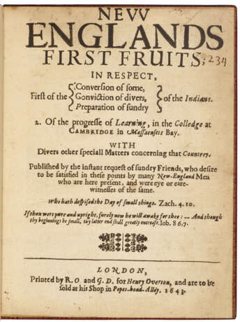 The first printed account of Harvard - фото 1