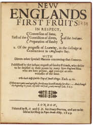 The first printed account of Harvard