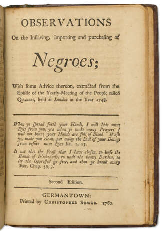 A Collection of Devotional Tracts, including "Observations on the inslaving ... of Negroes" - фото 2