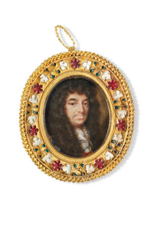 ATTRIBUÉ À RICHARD GIBSON (1615-1690), ANGLETERRE, SECONDE MOITIÉ DU XVIIe SIÈCLE - photo 1