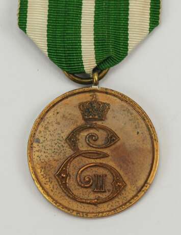 Sachsen-Altenburg: Tapferkeistmedaille 1914 - Bronze. - Foto 2