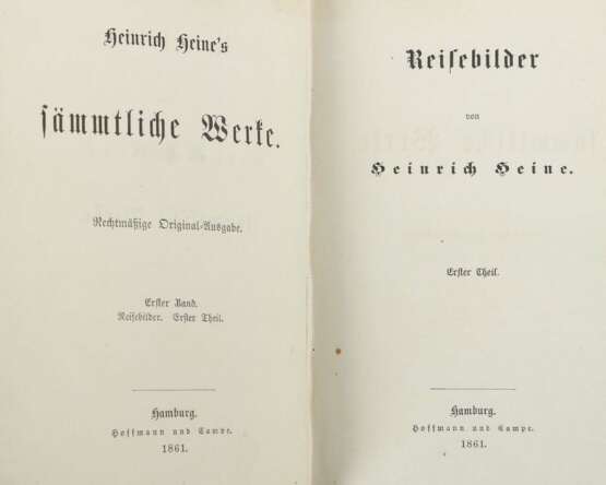 Heine, Heinrich Sämtliche Werke, Hamburg, Hoffmann und Campe… - фото 2