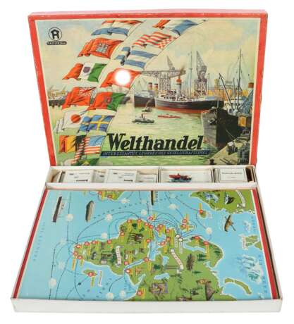 Brettspiel ''Welthandel'', Hausser Spiele Nr. 103, 1940er Ja… - Foto 1