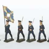 Marine-Soldaten (%-10) Lineol, 7,5 cm-Serie, 6 Marschierer,… - photo 1