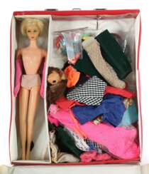 Barbie Puppe m. Koffer Marttel, ca. 1966, Puppe mit Nr. 10 m…