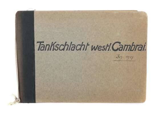 Tankschlacht westl. Cambrai Album mit 24 bezeichnete, org.… - фото 1