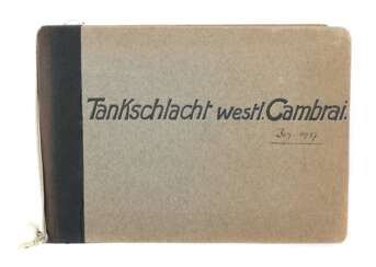 Tankschlacht westl. Cambrai Album mit 24 bezeichnete, org.…