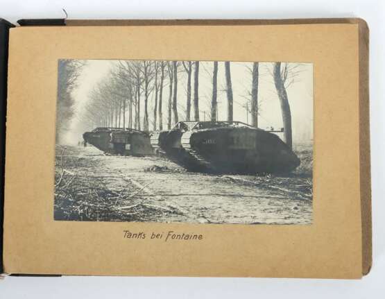Tankschlacht westl. Cambrai Album mit 24 bezeichnete, org.… - photo 2