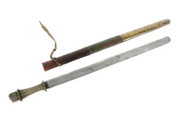 Patang Tibet/Bhutan, 19./20. Jh., Schwert mit Rückenklinge,…