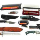 Sieben Messer 20./21. Jh., u. a. bez. Hand made, Browning, W… - photo 1
