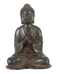 Buddha China, 19./20. Jh., Eisenguss, H: ca. 20 cm. Leicht k…