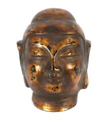 Buddhakopf als Lackarbeit 1. Hälfte 20. Jh., wohl China, als…