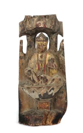 Lama mit Statuette China/Himalaya-Region, wohl 19. Jh., Holz… - фото 1