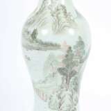 Vase als Lampe China, 1. Hälfte 20. Jh., Porzellan polychrom… - Foto 2