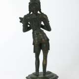 Devi Parvati Indien, 19./20. Jh., Bronze, Reste einer grünen… - photo 2
