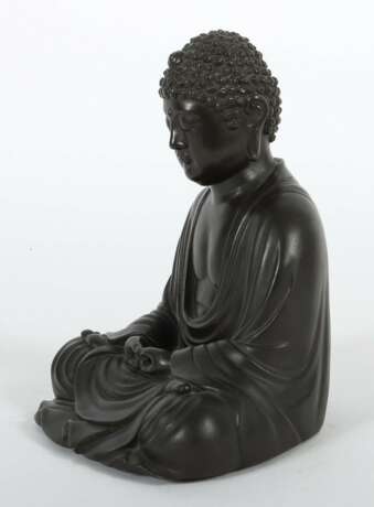 Buddha Daibutsu Japan, 20. Jh., Bronze geschwärzt, Bodenstem… - photo 2