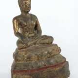 Buddha Shakyamuni Thailand, 17./18. Jh., Bronze/Vergoldungsr… - photo 3