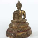 Buddha Shakyamuni Thailand, 17./18. Jh., Bronze/Vergoldungsr… - photo 4