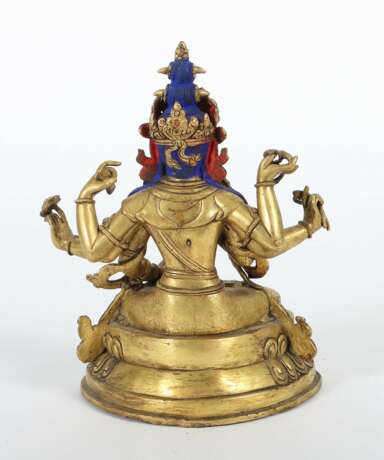 Bodhisattva Avalokiteshvara Tibet, 19. Jh., Bronze vergoldet… - photo 3