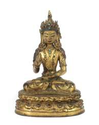 Bodhisattva Vajradhara Tibet, 17./18. Jh., Bronze vergoldet,…