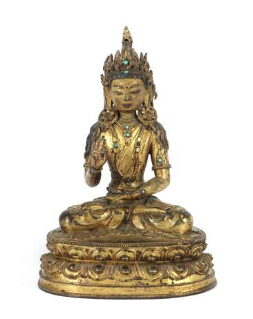 Bodhisattva Vajradhara Tibet, 17./18. Jh., Bronze vergoldet,… - Foto 1