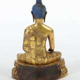 Buddha Shakyamuni 19. Jh., sinotibetisch, Bronze vergoldet,… - Foto 3