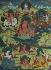 Thangka mit Guru Orgyen Dorje Chang Nepal/Tibet, 19./20. Jh.…