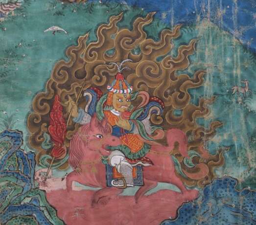 Mandala Thangka Tibet, 19./20. Jh., schönes Kolorit, HxB: ca… - photo 6